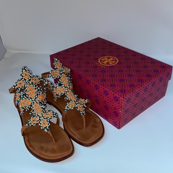 Tory Burch Palisade‎ Gladiator Woven Sandals Pallisade Vacation Resort Cruise 10 - Picture 5 of 16